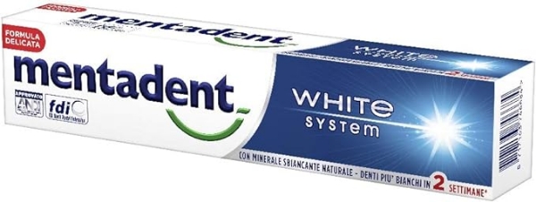 Immagine di MENTADENT DENTIFRICIO WHITE SYSTEM 75ML